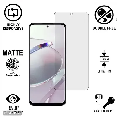 Imperium Frosted Matte Finish (Anti-Scratch) Tempered Glass Screen Protector for Redmi 12 5G.-thumb2