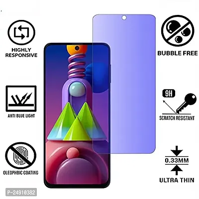 imperium anti blue light (blue light resistant to protect your eyes) tempered glass screen protector full screen coverage (except edges) compatible with samsung galaxy m51-thumb2