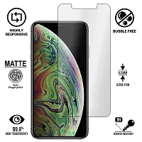 Imperium Frosted Matte Finish (Anti -Scratch) Tempered Glass Screen Protector compatible for Apple Iphone X  Iphone Xs-thumb1