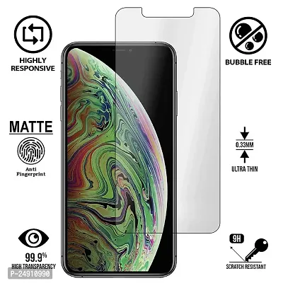 Imperium Frosted Matte Finish (Anti -Scratch) Tempered Glass Screen Protector compatible for Apple Iphone X  Iphone Xs-thumb2