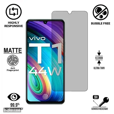 Imperium Frosted Matte Finish (Anti -Scratch) Tempered Glass Screen Protector for Vivo T1 44W-thumb2