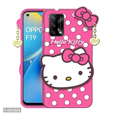 Imperium 3D Hello Kitty Soft Rubber-Silicon Back Cover for Oppo F19  Oppo F19s