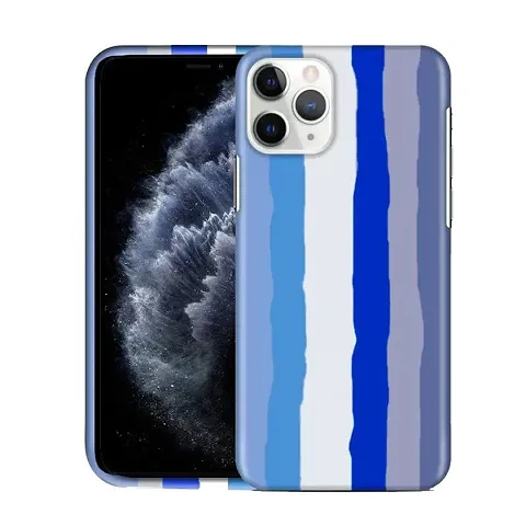 Imperium Ultra Slim Soft Silicon Anti-Slip Shockproof Protective Rainbow Pattern Cover for Apple iPhone 11 Pro