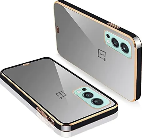 Imperium Chrome Plated Transparent Silicone Back Cover for OnePlus Nord 2 5G.