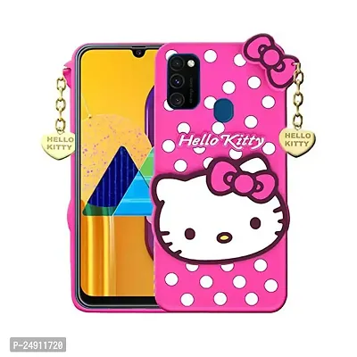 Imperium 3D Hello Kitty Soft Rubber-Silicon Back Cover for Samsung Galaxy M30s