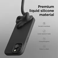 Imperium Silicone Back Case for Apple iPhone 15 |Liquid Silicone| Thin, Slim, Soft Rubber Gel Case | Raised Bezels for Extra Protection of Camera  Screen (Black).-thumb2