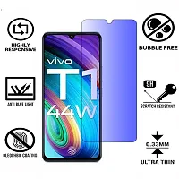 Imperium Anti Blue Light (Blue Light Resistant to Protect your Eyes) Tempered Glass Screen Protector for Vivo T1 44W-thumb1