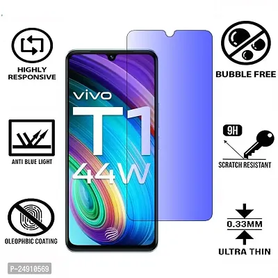 Imperium Anti Blue Light (Blue Light Resistant to Protect your Eyes) Tempered Glass Screen Protector for Vivo T1 44W-thumb2