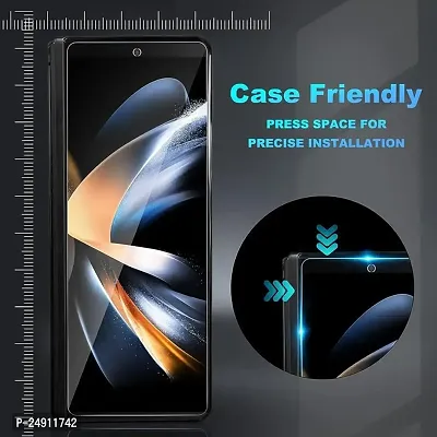 Imperium Anti-Spy, Anti-Peeping, Privacy Tempered Glass Screen Protector designed for Samsung Galaxy Fold 3 5G - Transaprent-thumb4