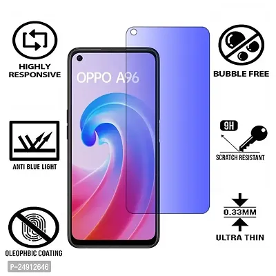 Imperium Anti Blue Light (Blue Light Resistant to Protect your Eyes) Tempered Glass Screen Protector for OPPO A96-thumb2