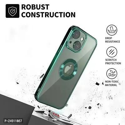 Imperium Clear Back Case for Apple iPhone 14 Plus [Never Yellow] Luxury Electroplating Protective Slim Thin Cover with Camera Lens Protector Design Compatible for Apple iPhone 14 Plus - Green.-thumb5