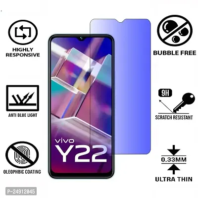 Imperium Anti Blue Light (Blue Light Resistant to Protect your Eyes) Tempered Glass Screen Protector for Vivo Y22-thumb2