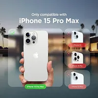 Imperium Silicone Back Case for Apple iPhone 15 Pro Max |Liquid Silicone| Thin, Slim, Soft Rubber Gel Case | Raised Bezels for Extra Protection of Camera  Screen (White).-thumb4