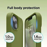 Imperium Silicone Back Case for Apple iPhone 13 |Liquid Silicone| Thin, Slim, Soft Rubber Gel Case | Raised Bezels for Extra Protection of Camera  Screen (Cedar Green).-thumb3