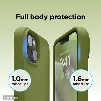 Imperium Silicone Back Case for Apple iPhone 13 |Liquid Silicone| Thin, Slim, Soft Rubber Gel Case | Raised Bezels for Extra Protection of Camera  Screen (Cedar Green).-thumb4