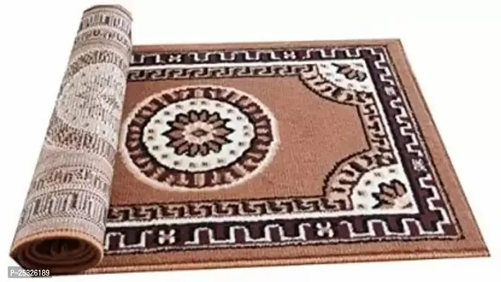 Designer Brown Acrylic Runner Carpets - 45 X 150 cm, Rectangle