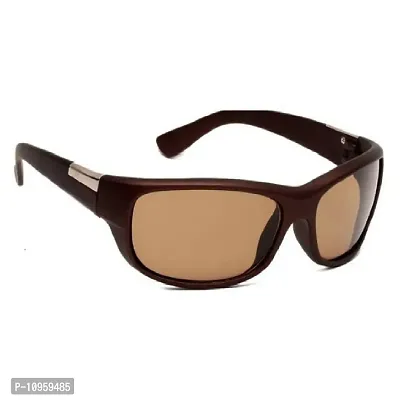 Criba UV Protected Aviator and Rectangle Men “Sunglasses Combo of 3” - (Criba_Set3_Sunglss_10|40|Yellow & Light Maroon & Grey Lens)-thumb5
