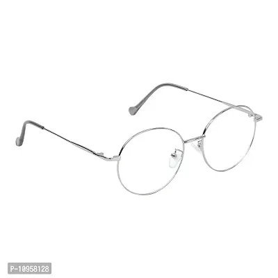 CRIBA Eyewear Eyeglasses Round Slim Silver Frames Men's and Women's Spectacles-thumb4