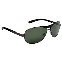 Criba Gradient Goggle Unisex Sunglasses - (red box black green 258|40|White Color Lens)-thumb2