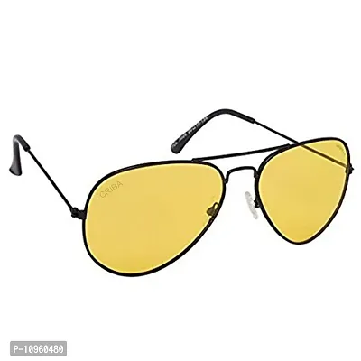 Criba UV Protected Aviator and Rectangle Men “Sunglasses Combo of 3” - (Criba_Set3_Sunglss_9|40|Yellow & Light Maroon Lens)-thumb4