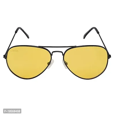 Criba UV Protected Aviator and Rectangle Men “Sunglasses Combo of 3” - (Criba_Set3_Sunglss_9|40|Yellow & Light Maroon Lens)-thumb2