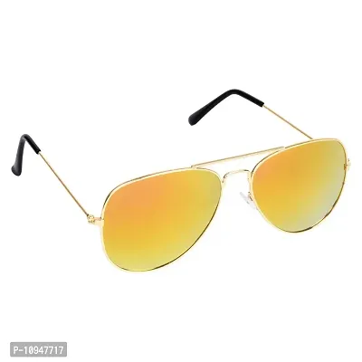 Criba Anti-Reflective Aviator Unisex Sunglasses - (GYKK|50|Black Color)