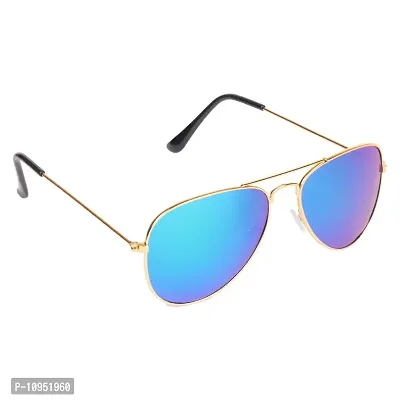 Emblem Eyewear - Reflective Flash Full Mirrored Aviator Sunglasses