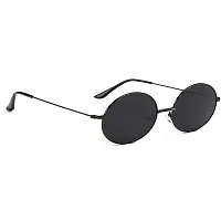 Criba UV Protected Round & Rectangle Men “Sunglasses Combo of 4” - (Criba_7_Set4_Sunglss_19|50|Black & blue & Orange & White Lens)-thumb1