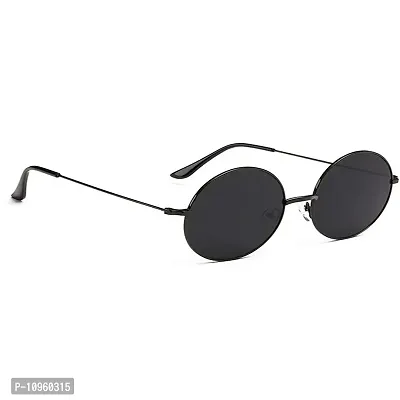 Criba UV Protected Round & Rectangle Men “Sunglasses Combo of 4” - (Criba_7_Set4_Sunglss_19|50|Black & blue & Orange & White Lens)-thumb2
