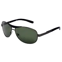 Criba Gradient Goggle Unisex Sunglasses - (red box black green 258|40|White Color Lens)-thumb1