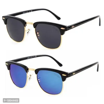 Criba Gradient Sport Unisex Sunglasses - (club mercury + black comboo|40|Black Color Lens)