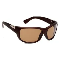 Criba UV Protected Aviator & Wrap Men ?Sunglasses Combo of 3? - (Criba_3_Set3_Sunglss_10|40|White & Light Brown & Grey Lens)-thumb1