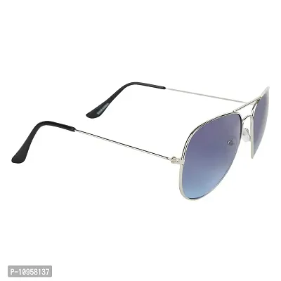 Criba UV Protected Round & Oval & Aviator Men ?Sunglasses Combo of 4? - (Criba_6_Set4_Sunglss_33|40|White & Sky & Navy Lens)-thumb3