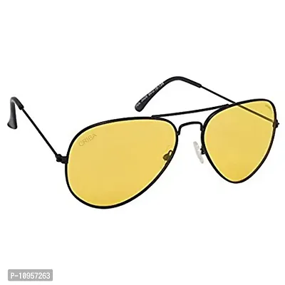 Criba UV Protected Aviator Men ?Sunglasses Combo of 4? - (Criba_1_Set4_Sunglss_33|40|Yellow & White & Blue & Navy Lens)-thumb5