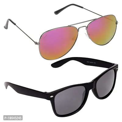 Criba Gradient Sport Unisex Sunglasses - (red mer + kc blackk|40|Black Color Lens)