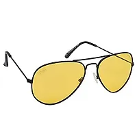 Criba UV Protected Aviator and Rectangle Men “Sunglasses Combo of 3” - (Criba_Set3_Sunglss_16|40|Yellow & White & Grey Lens)-thumb4