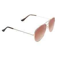 Criba UV Protected Aviator and Rectangle Men “Sunglasses Combo of 3” - (Criba_Set3_Sunglss_9|40|Yellow & Light Maroon Lens)-thumb4