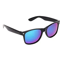 Criba UV Protected Round & Rectangle Men ?Sunglasses Combo of 3? - (Criba_7_Set3_Sunglss_17|50|White & Black & Blue Lens)-thumb3