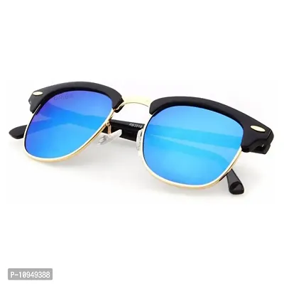 Criba Gradient Aviator Unisex Sunglasses - (clubmaster combo|40|White Color Lens)-thumb2