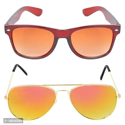 Criba Anti-Reflective Aviator Unisex Sunglasses - (KCBNGTY|50|Black Color)-thumb0