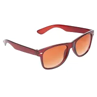Criba UV Protected Round & Rectangle Men “Sunglasses Combo of 4” - (Criba_7_Set4_Sunglss_19|50|Black & blue & Orange & White Lens)-thumb4