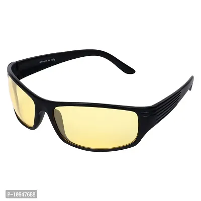 Criba Gradient Goggle Unisex Sunglasses - (Cobra Night drive yelloww|40|White Color Lens)