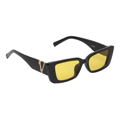 Creek Unisex Rectanglular Sunglasses for Men & Women Retro Driving Vintage Fashion Narrow Cat Eye Frame UV Protection
