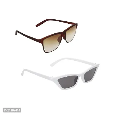 CRIBA Stylish  211 brown and mentos wt  UV400 S  Sunglasses - Combo