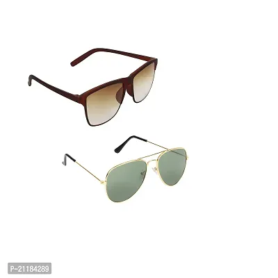CRIBA  New brown and GGN  UV400 S  Sunglasses - Combo