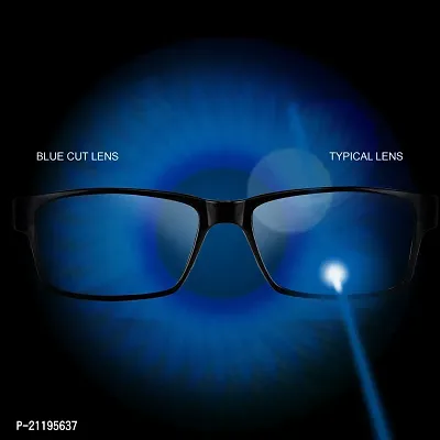 CRIBA Stylish Blue cut transprent Sqr UV400 S  Sunglasses - Combo