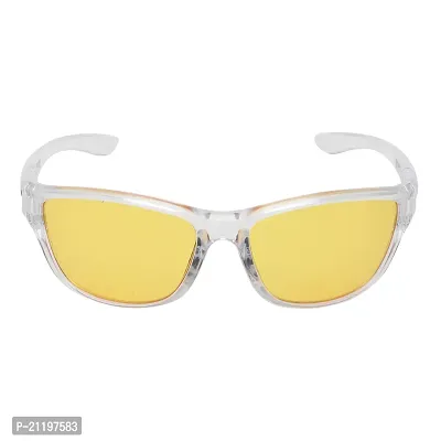 Criba Unisex  AGR_NEW SPORTS_ Yellow  Sunglasses with UV Protected Lens