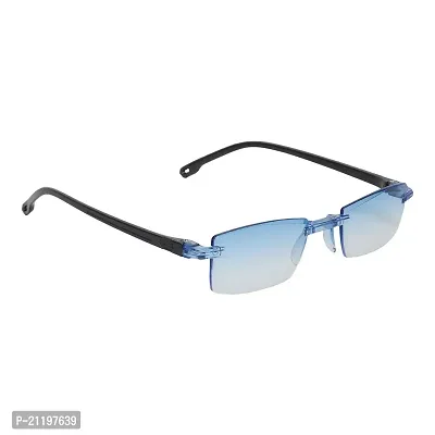 criba  Eye wear Slim  Blue Rimless Retro Style Sunglasses for Men And Women  Protect lens --thumb2