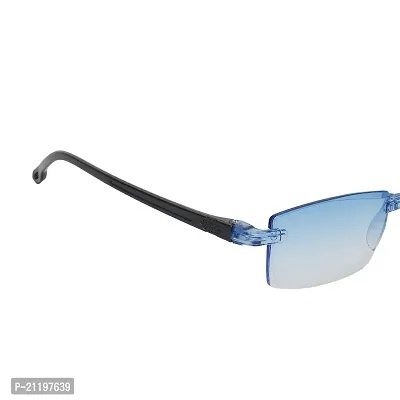 criba  Eye wear Slim  Blue Rimless Retro Style Sunglasses for Men And Women  Protect lens --thumb3