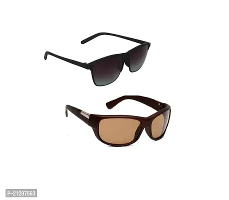 Criba  211 grey + 2053 brown UV400 S   Sunglasses - Combo-thumb0